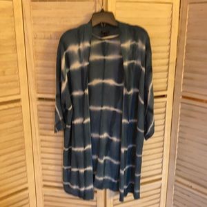 Torrid tie dye open cardigan with cropped sleeves